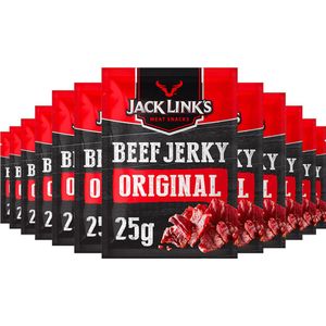 Jack Link's Beef Original - 12 stuks - 25 gram - Vleesconserven - Snacks - Fitness - Voordeelverpakking