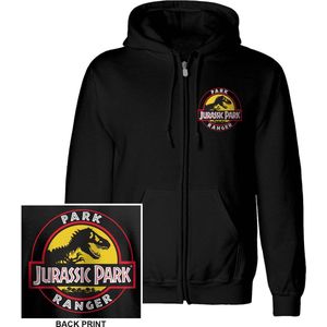 Jurassic Park - Park Ranger (Zip-Up) Hoodie Black-S