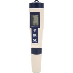 Multifunctionele 5-in-1 Watertester - Digitale TDS/EC/Zoutgehalte/PH/Temperatuurmeter voor Drinkwater Zwembad Aquarium Hydrocultuur