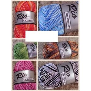 Lammy yarn - Rio katoen bollen gemeleerd garen * assortiment - 3 stuks