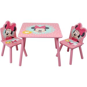Disney - Minnie Mouse - Tafel + 2 Stoelen set - Kinderen