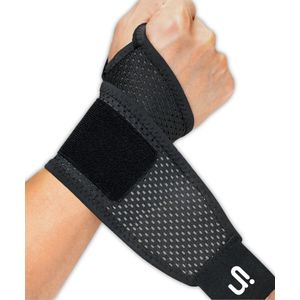 Trebin Polsbrace Universeel - Pols Brace Carpaal Tunnel Syndroom - Links en Rechts - Polsbrace Overbelasting - One Size - Zwart