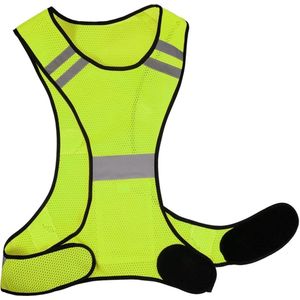 EXCITAT Reflecterend fietsvest - Hardloopvesten voor mannen en vrouwen - Hoge zichtbaarheidsvest voor joggen en fietsen - krachtig, lichtgewicht, zichtbaar - Eén stuk