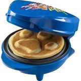 Paw Patrol Wafelijzer, mini-wafelijzer in uniek Paw Patrol design, voor kinderfeestjes, Pasen & Kerstmis, met antiaanbaklaag, wafelformaat: Ø 10cm, officieel gelicentieerd product, kleur: blauw