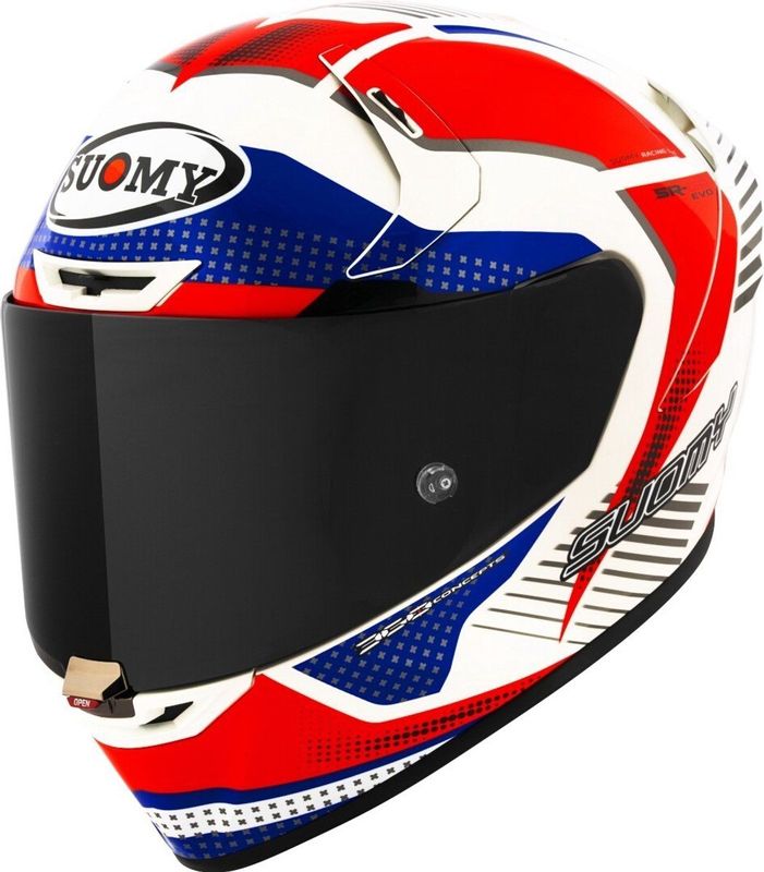 Suomy - SR-GP Evo - Integraalhelm - Rood Blauw - Composiet Carbon