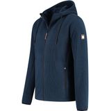 Travelin Gebreid vest 'Karlson'  marine / bruin