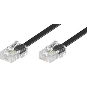 RJ45 - RJ45 4-aderige ISDN telefoonkabel / zwart - 15 meter