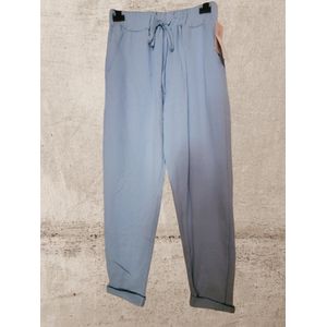 Dames jog broek licht blauw One size 38 t/m 42