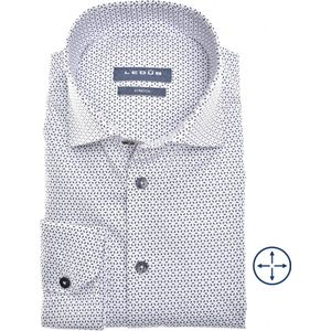 Ledûb modern fit print blauw