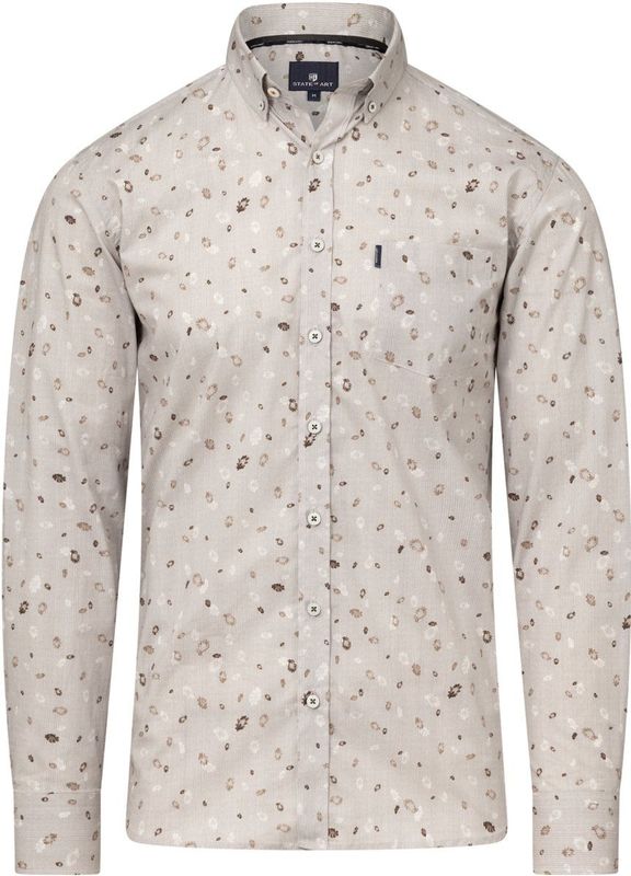 State of Art Overhemd Allover Print Regular Fit