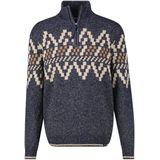 Regular fit gebreide pullover met schipperskraag