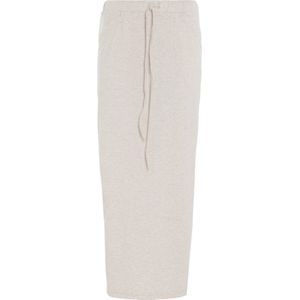 Knit Factory Lily Rok - Dames rok - Midi-rok - Rechte rok - Kokerrok - Met steekzakken - Reikend tot kuithoogte - Beige - S