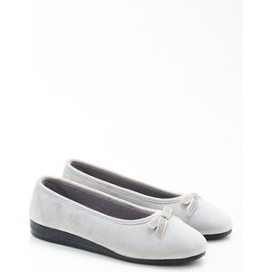 Damart - Pantoffels met fluweellook - Dames - Grijs - 41
