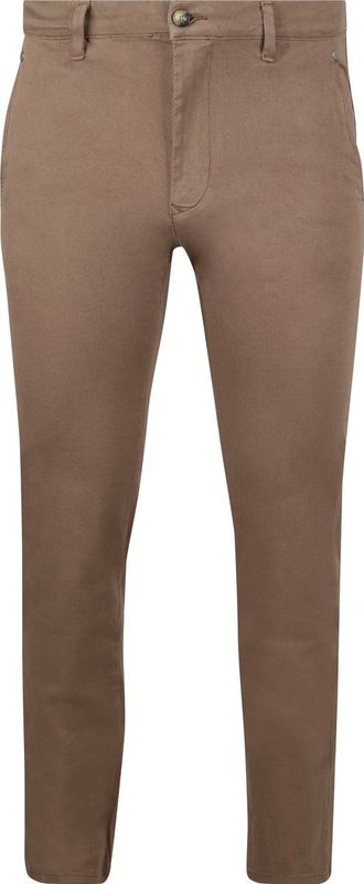 Suitable Chino broek Philo Flex Taupe - Maat W 30 - L 32 - Heren - Mannen broeken