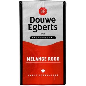 Koffie douwe egberts snelfilter melange rood 500gr | Pak a 500 gram | 6 stuks