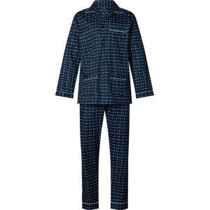 Gentlemen heren pyjama poplin - maat 64 - Blocks & dots - marine