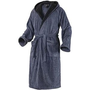 Pluizige Badjas voor Dames en Heren met Capuchon van Katoen I Ochtendjas Kimono I Verkrijgbaar in Kleuren en Maten S - 8XL I Badjas Öko-Tex Standard 100