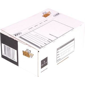 Postpakketbox 2 cleverpack 200 x 140 x 80 mm - 5 stuks