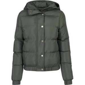 Urban Classics - Hooded Puffer winterjas - XL - Groen