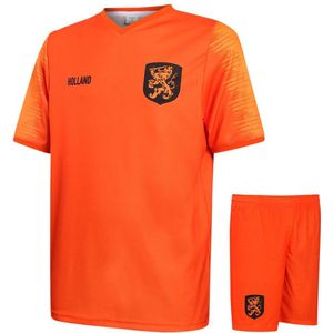Nederlands Elftal Voetbaltenue Thuis - EK 2024 - Oranje - Voetbaltenue Kinderen - Shirt en Broekje - Jongens en Meisjes - 128