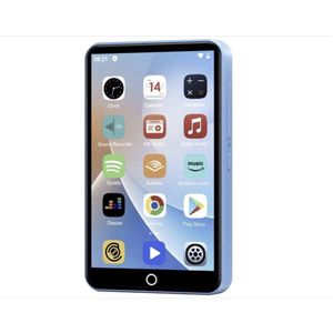 MP3-speler - Blauw - 80 GB - Draagbare Android Spotify-speler - 4 Inch 1080P touchscreen