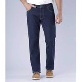 ATLAS FOR MEN - Donkerblauwe regular stretchjeans - Heren - Verkrijgbaar in grote maten - W28