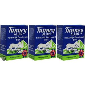 Tunney - Deodorant Blok - Voordeelverpakking - 3 x 80 gram!