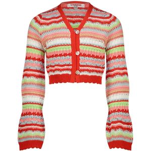 Vingino Mozie Truien & Vesten Meisjes - Sweater - Hoodie - Vest- Multi - Maat 140