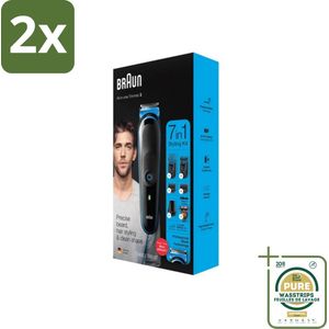 Braun - Trimset - 7-in-1 - 1 Trim Apparaat - 6 Opzetstukken - Voordeelverpakking - 2 stuks - Trimset - 7-in-1 trimmer