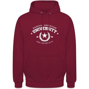 Random American University | Grappig Varsity Hoodie Unisex