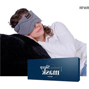 RFWR® Bluetooth Slaapmasker met Audio - Volledige Duisternis en Zachte Materialen - Voor Zijslapers