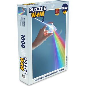 Puzzel Regenboog verschijnt door prisma - Legpuzzel - Puzzel 1000 stukjes volwassenen