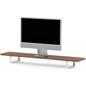 Dual Monitor Standaard – Beeldschermverhoger – Walnoot