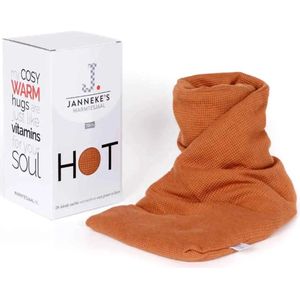 Janneke's Warmtesjaal - Pittenzak - Kersenpitkussen - Kruik - Lijnzaad - Cognac