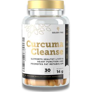 Golden Tree - Kurkuma Cleanse - Capsules - 30 stuks - Ondersteuning lever en spijsvertering
