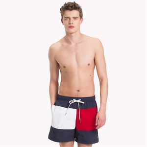 Tommy Hilfiger heren zwembroek logo flag - blauw/wit/rood