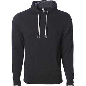 Unisex Midweight French Terry Hoodie met capuchon Charcoal Heather - XL