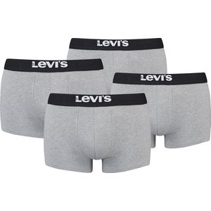 BOXERS 4-pack Levi's Solid Basic herenboxershorts, gemaakt van biologisch katoen
