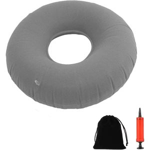 JGS Premium - Opblaasbaar Zitkussen met Gat voor Stuitbeenontlasting en Decubituspreventie