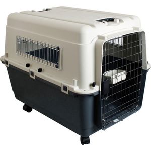 Topmast Transportbox Travelaire Premium - Maat 5 - 90 x 60 x 68 cm - Reismand - Transportbox - IATA Transportbox - Voor Hond en Kat