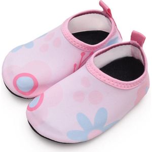 Antislip strandschoenen voor kinderen - ademende strandslippers met dikke zool - snel drogende antislip blotevoeten waterschoenen - lichte en comfortabele watersokken - geschikt voor zwembad surfen sporten yoga - dikke zool 140