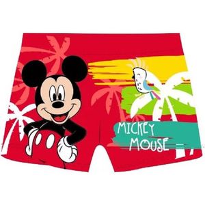 Mickey Mouse zwembroek - rood - Disney zwemshort - maat 116/128