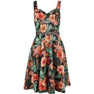 Voodoo Vixen Jungke Print Flare Dames Medium-lengte jurk - meerkleurig - XS