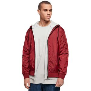 Build your Brand Windrunner Jacket BY016 - Burgundy/Black - XL