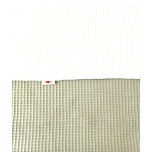 Oogappel Dubbele Wafelstof Ledikantdeken Dusty Green-Groen-Ecru