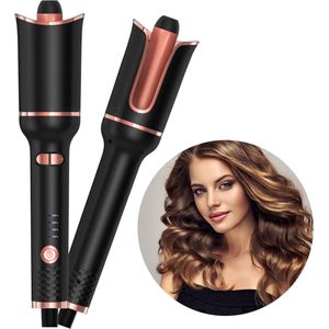 CHIWIN Automatische Krultang - Keramische Haarkruller Roterend - Wave Krultang - Curling Iron Negatieve Ionen - Golvenkrultang - 4 Temperatuurstanden - Multilaagse Isolatie - Slimme Anti-Vastklik Beveiliging - Verjaardagscadeau, Moederdagcadeau