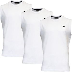 3-Pack Donnay - T-shirt zonder mouw (Stan) - Sportshirt - Heren - White (001) - maat XL