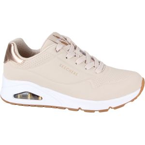 Skechers Uno - Golden Air Dames Sneakers - 177094 NAT Lichtbeige/Goud - Maat 41