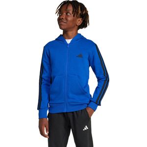 adidas Sportswear Essentials Ritshoodie Kids - Kinderen - Blauw- 176