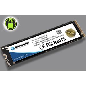 Kanguru – Defender SED300 – 2 TB – FIPS 140-2 – M.2 NVMe – Self-Encrypting SSD – Opal Compliant - Zwart